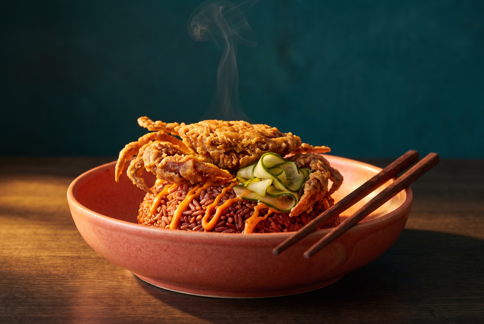 Crispy soft-shell crab bowl seasonal special